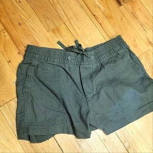 linen drawstring shorts